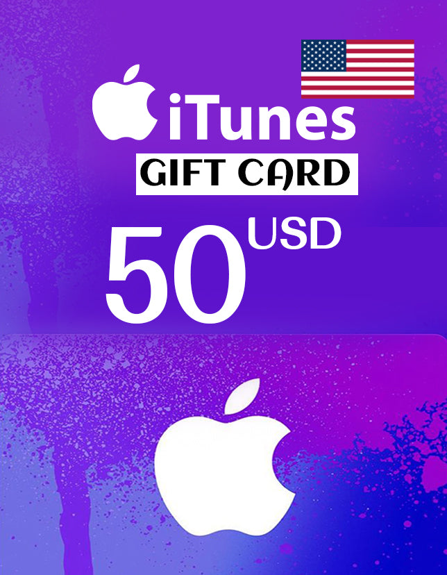 Apple iTunes Gift Card 50 USD Key - UNITED STATES - cdkeydeals.com