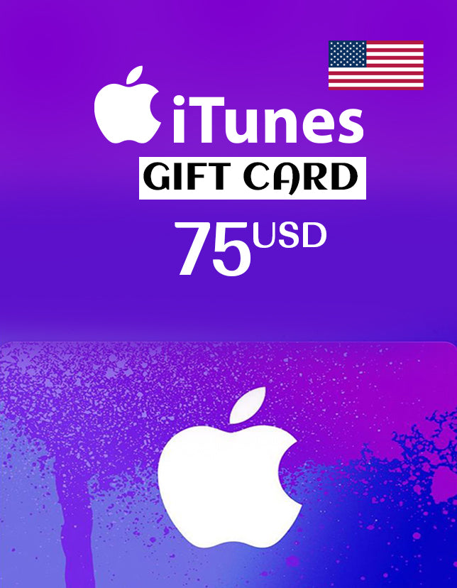 Apple iTunes Gift Card 75 USD Key - UNITED STATES