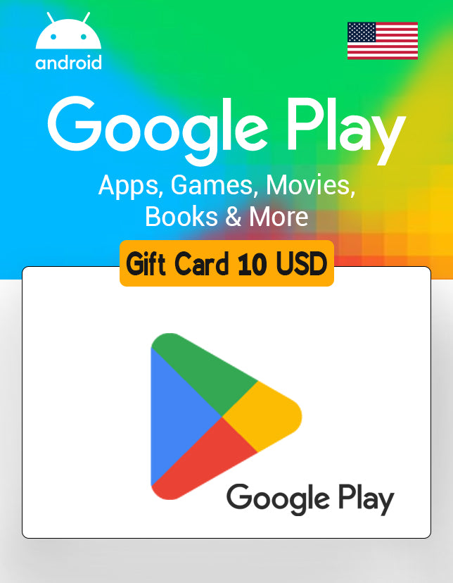 Google Play Gift Card 10 USD Key - UNITED STATES-1