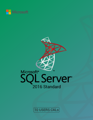 Microsoft SQL Server 2016 Standard and 10 User CALs Instant License
