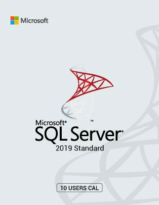 Microsoft SQL Server 2019 Standard + 10 User CAL License