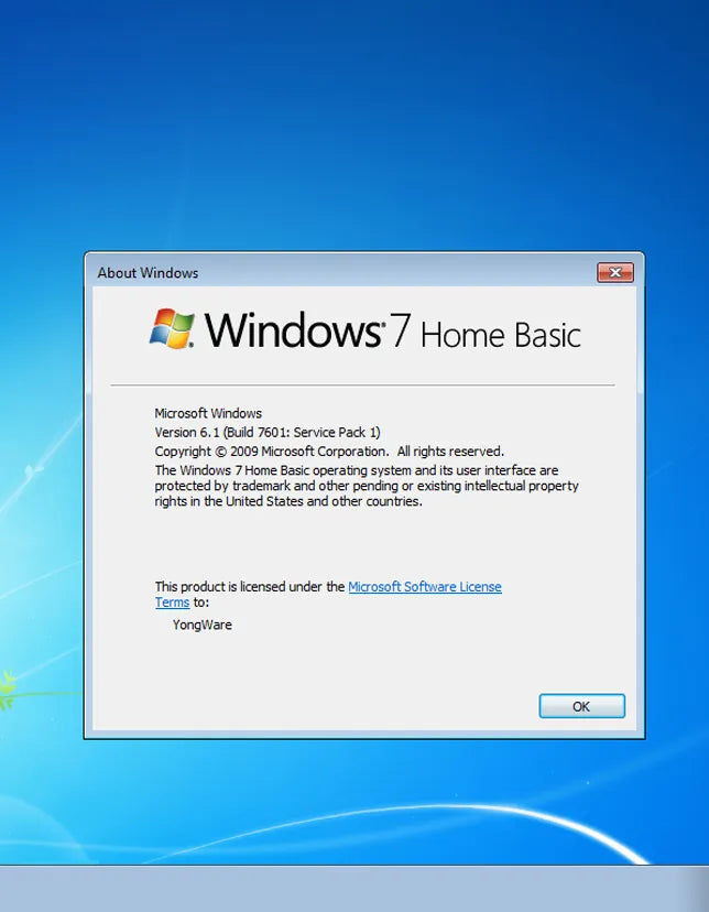Microsoft Windows 7 home basic OEM 2 user