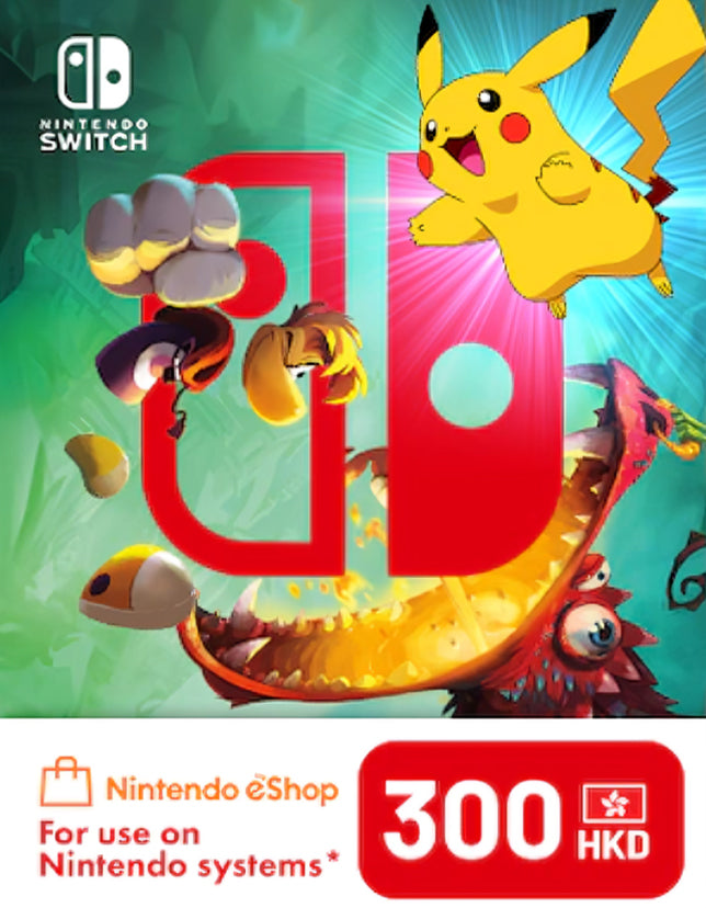 Nintendo eShop Card 300 HKD Key - HONG KONG