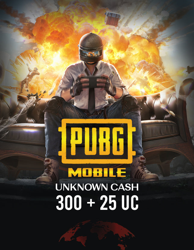 PUBG Mobile 300 + 25 UC (Unknown Cash) Official website Key - GLOBAL