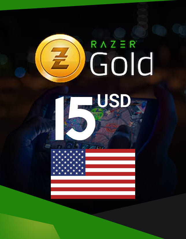 Razer Gold Gift Card 15 USD Key - UNITED STATES - cdkeydeals.com