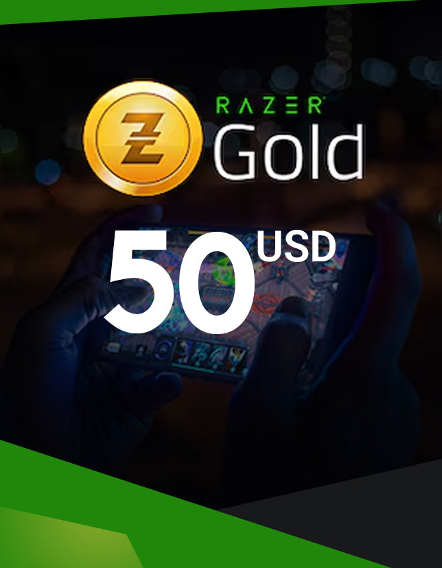 Razer Gold Gift Card 50 USD Key - GLOBAL - cdkeydeals.com
