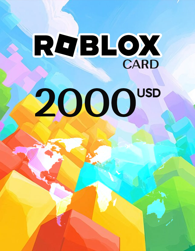 Roblox Card 2000 Robux Key - GLOBAL - cdkeydeals.com