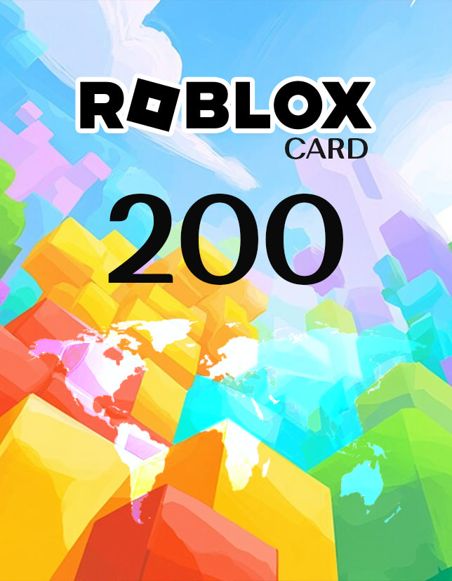 Roblox Card 200 Robux Key - GLOBAL - cdkeydeals.com