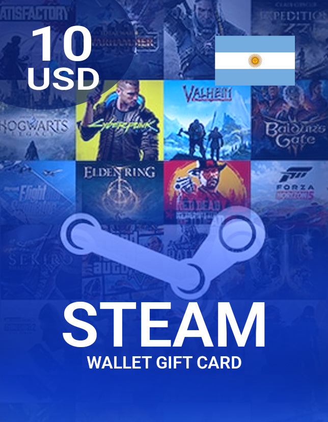 Steam Wallet Gift Card 10 USD Key - ARGENTINA-1