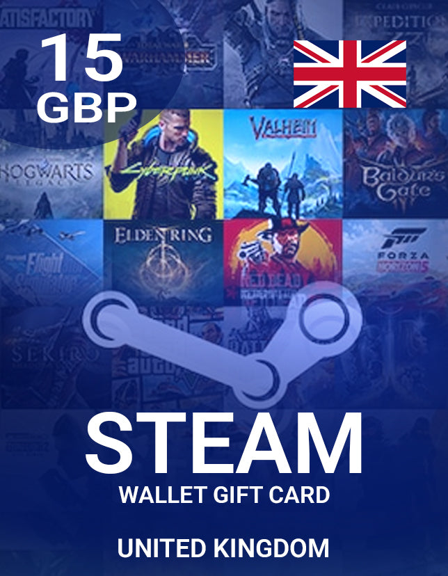 Steam Wallet Gift Card 15 GBP Key - UNITED KINGDOM