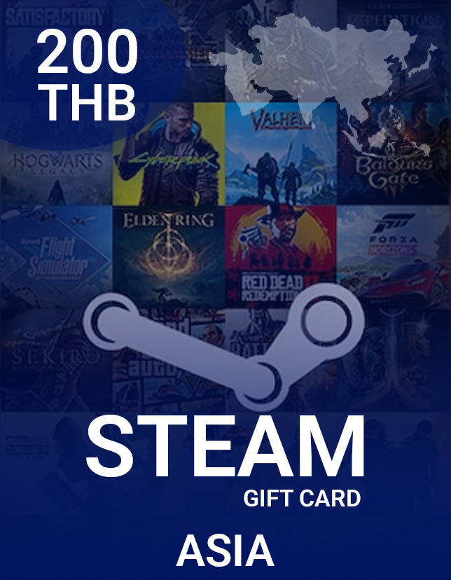 Steam Wallet Gift Card 200 THB Key - ASIA
