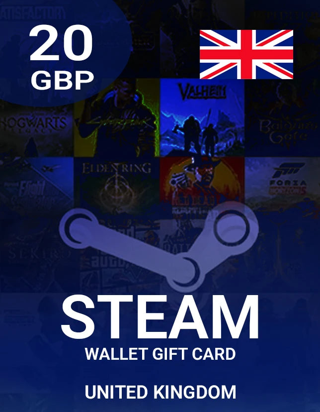 Steam Wallet Gift Card 20 GBP