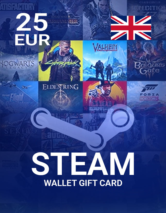 Steam Wallet Gift Card 25 GBP Key - UNITED KINGDOM-1