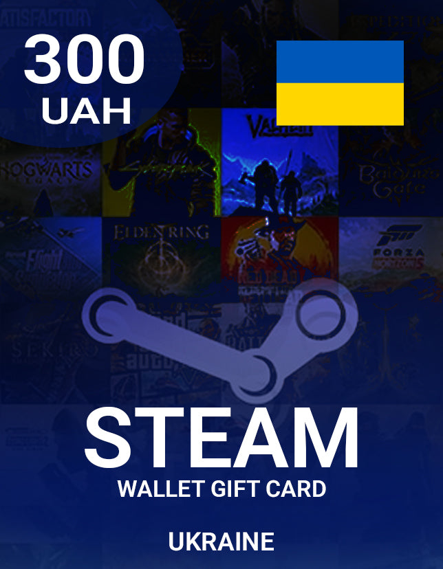 Steam Wallet Gift Card 300 UAH Key - UKRAINE - cdkeydeals.com