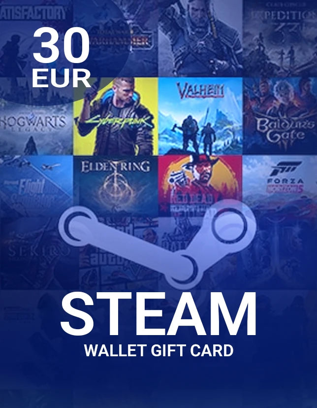 Steam Wallet Gift Card 30 EUR