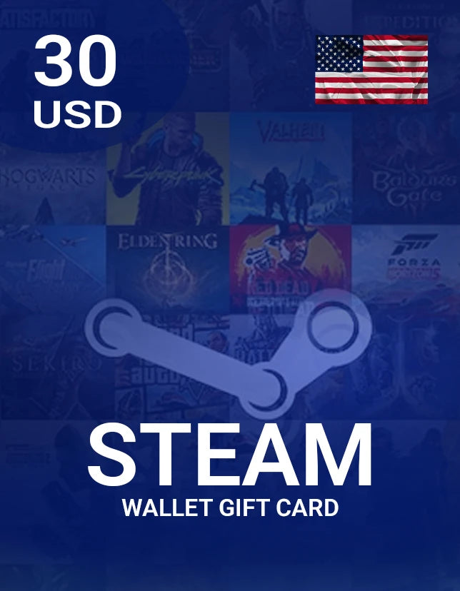 Steam Wallet Gift Card 30 USD