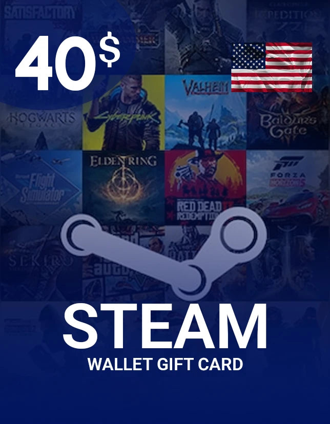 Steam Wallet Gift Card 40 USD Key