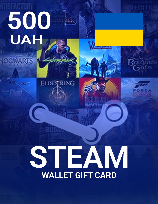 Steam Wallet Gift Card 500 UAH Key - UKRAINE - cdkeydeals.com