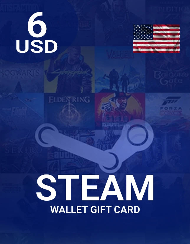 Steam Wallet Gift Card 6 USD