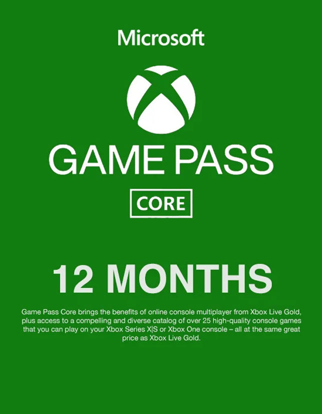 Xbox Game Pass Core 12 Month Code