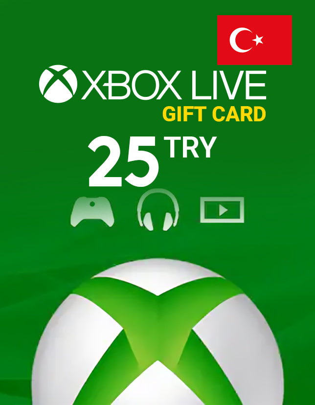 Xbox Live Gift Card 25 TRY Xbox Live Key - TURKEY - cdkeydeals.com