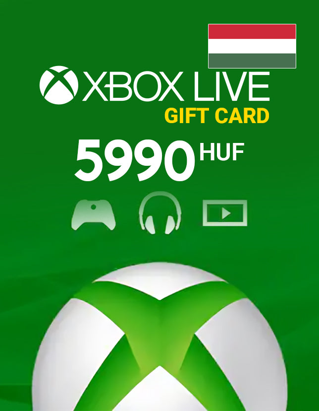 Xbox Live Gift Card 5990 HUF Xbox Live Key - HUNGARY - cdkeydeals.com